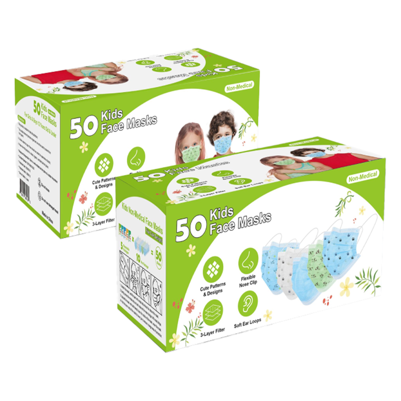 Kids' Disposable Face Masks (50-Pack) product image