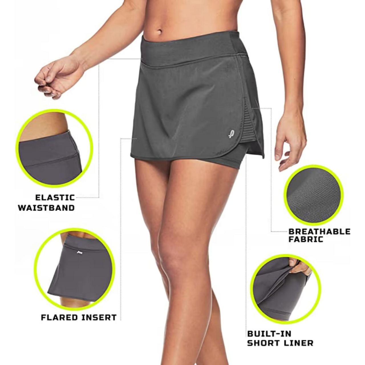 Penn® Women's Spike Athletic Mini Skorts for Performance Training (2-Pack) product image