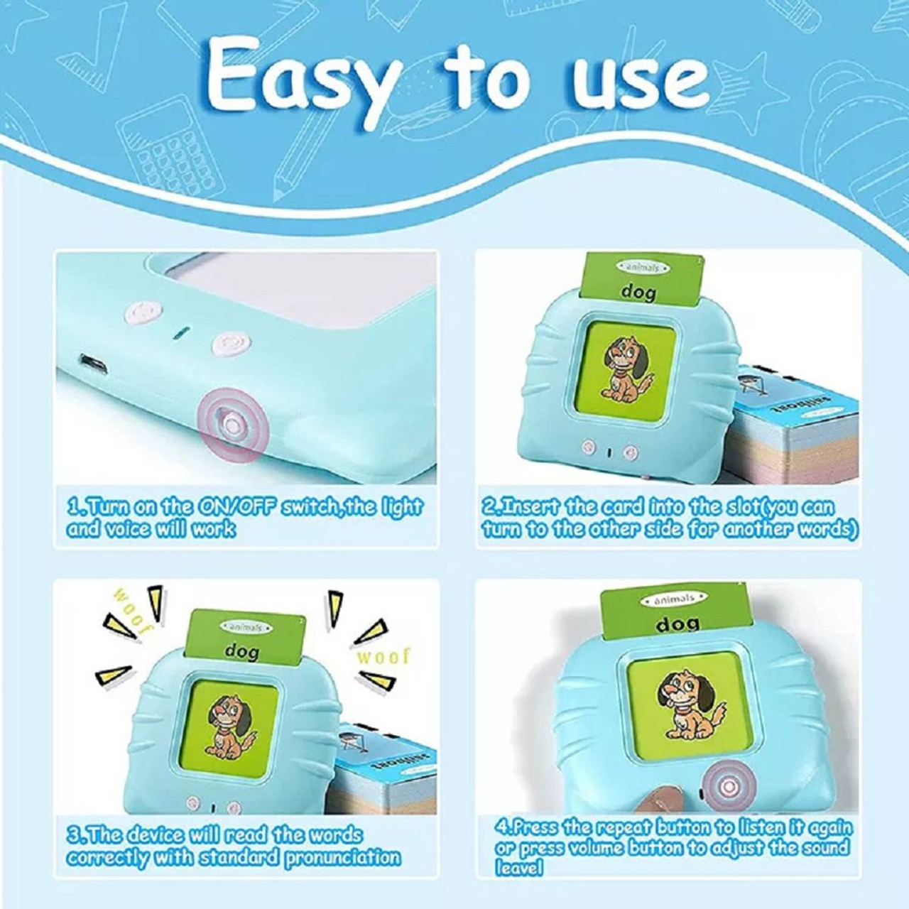 Kids' 112-Piece Learning Educational Memory Word Toy product image