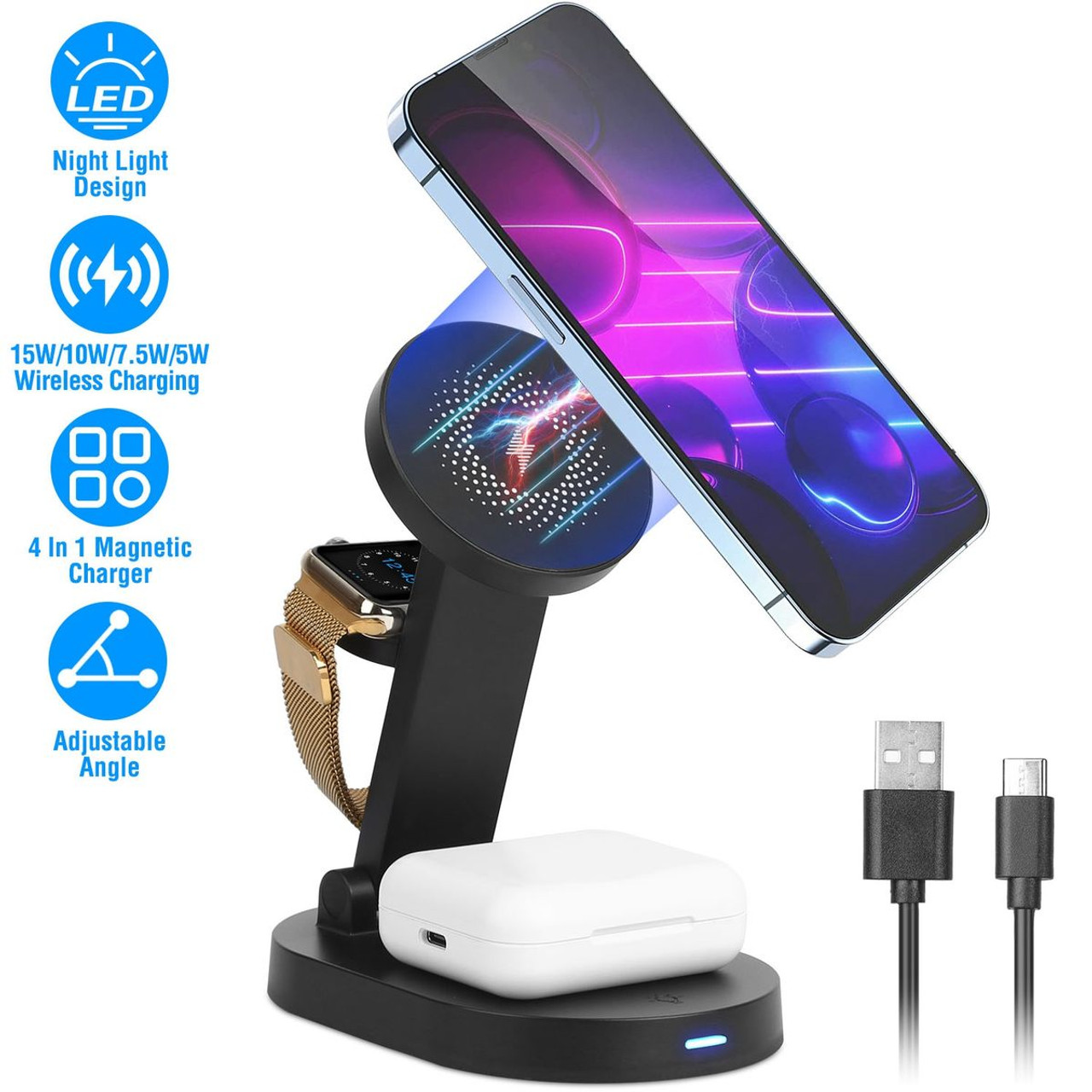 iMounTEK® 4-in-1 Magnetic Wireless Charging Station product image