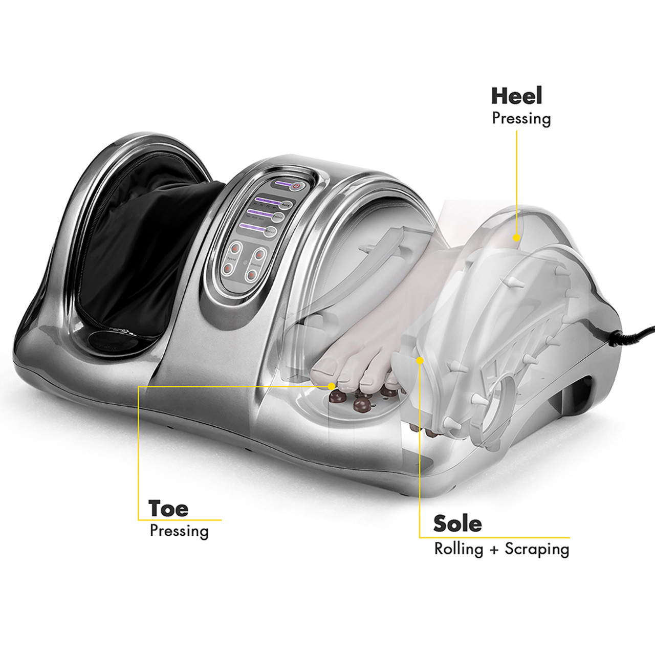 Silver Shiatsu Foot Massager with Remote product image