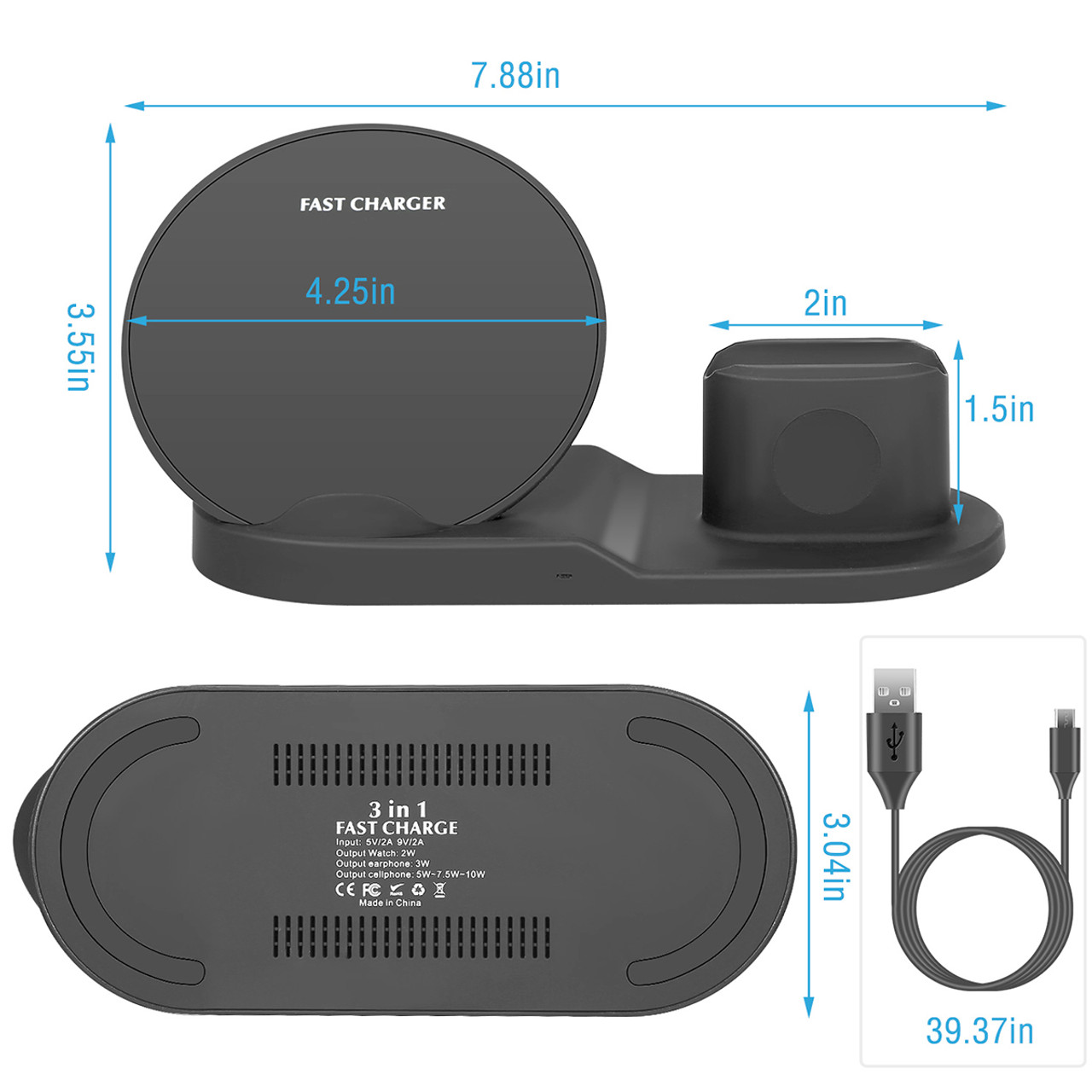 iMounTEK® 3-in-1 Wireless Charger product image