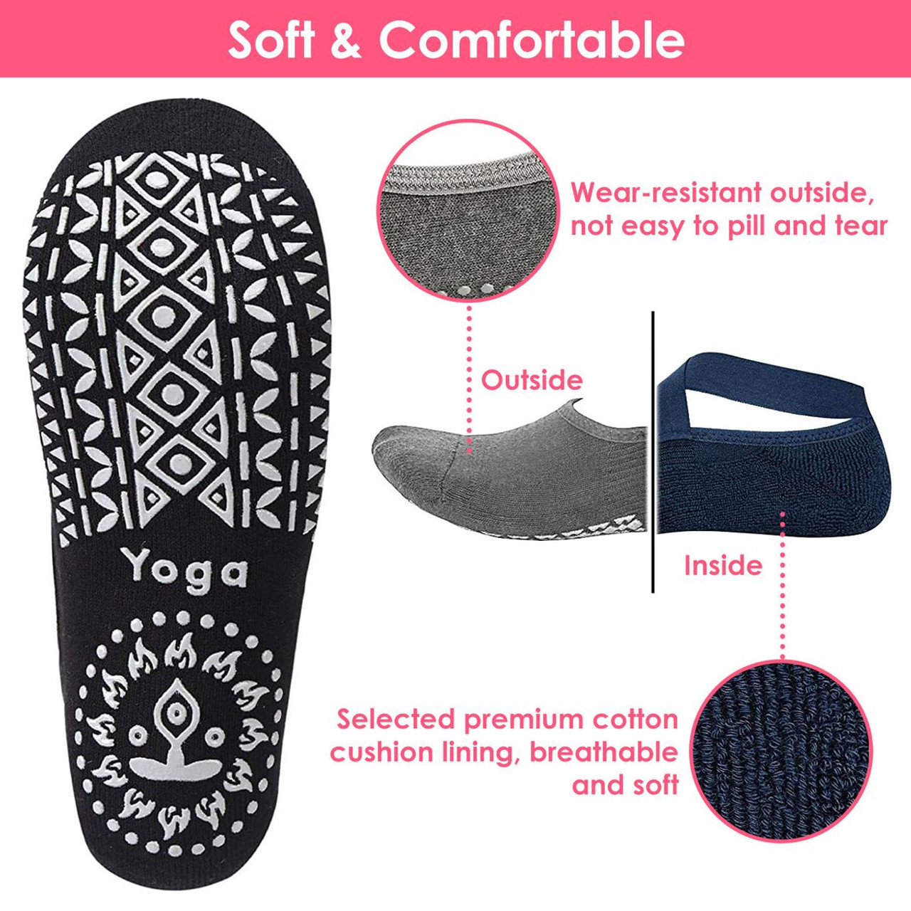 N'Polar ™ Women's Yoga Socks (6-Pair) product image