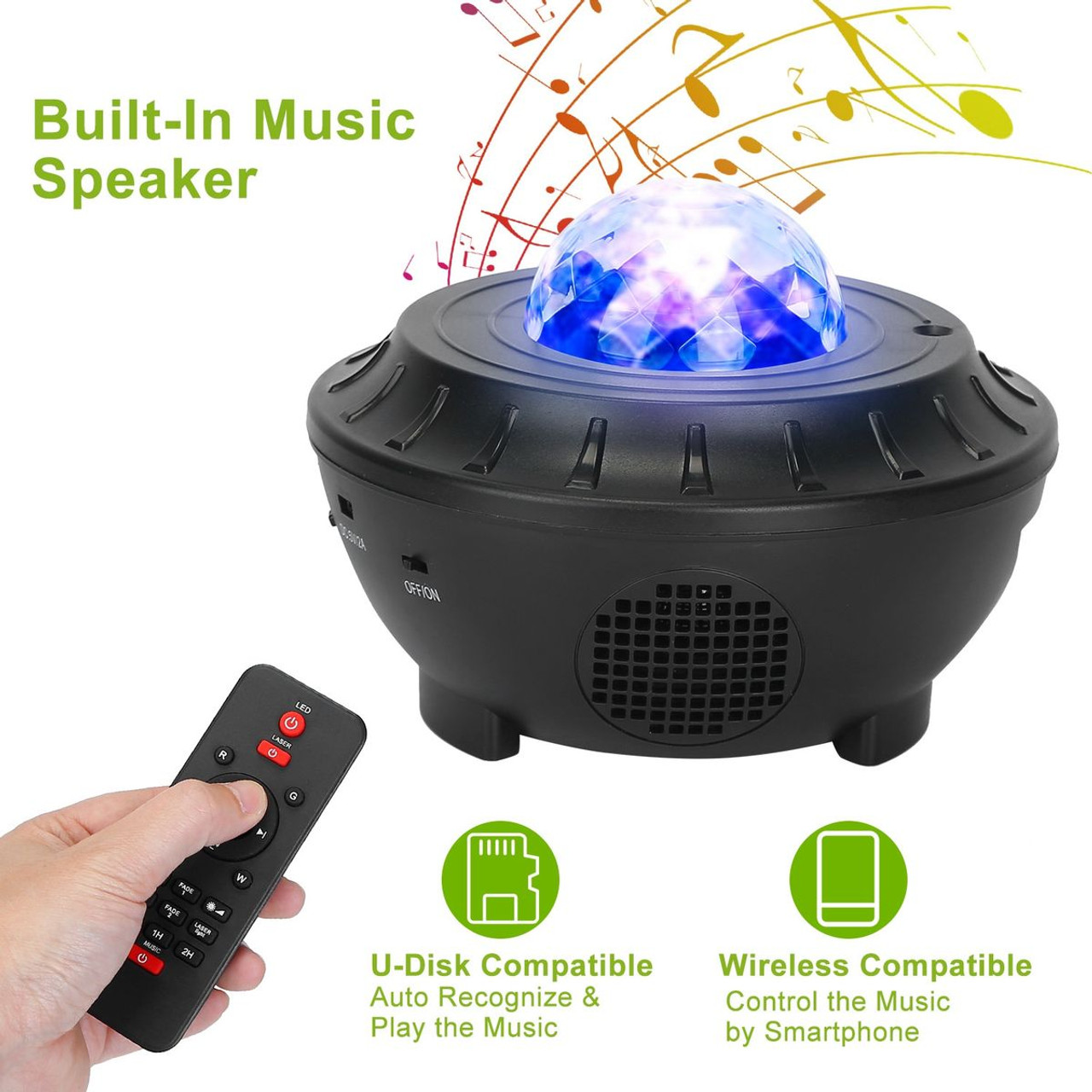 iMounTEK® Star Projector Lamp Wireless Speaker product image