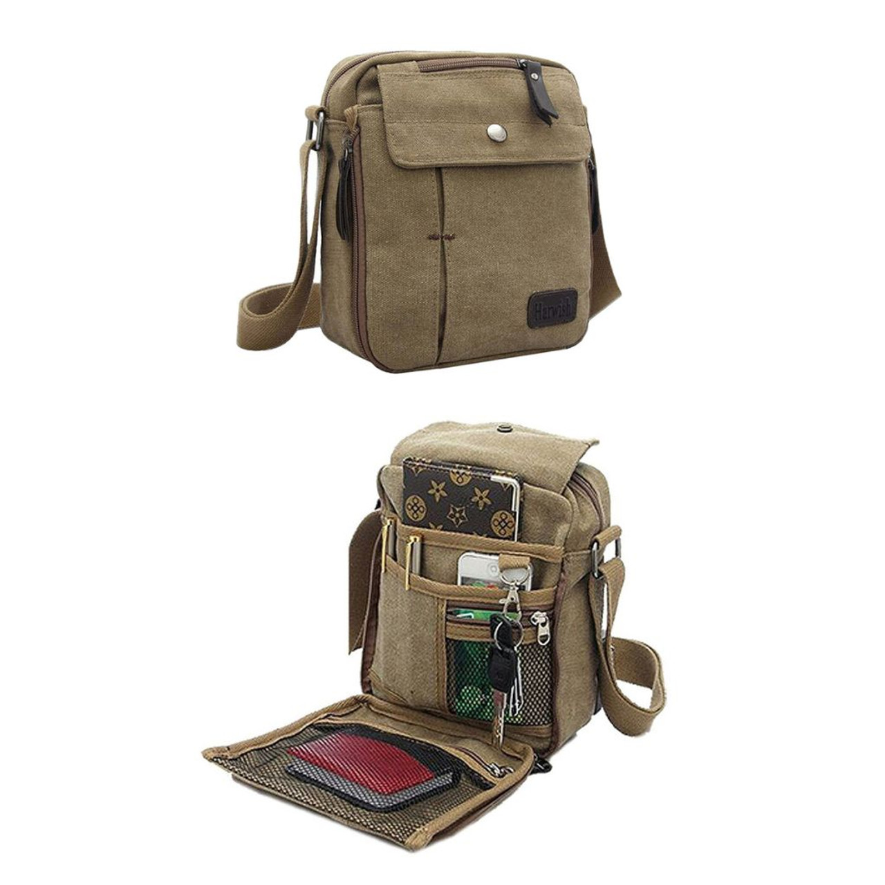 Multifunctional Canvas Bag with Adjustable Shoulder Strap product image