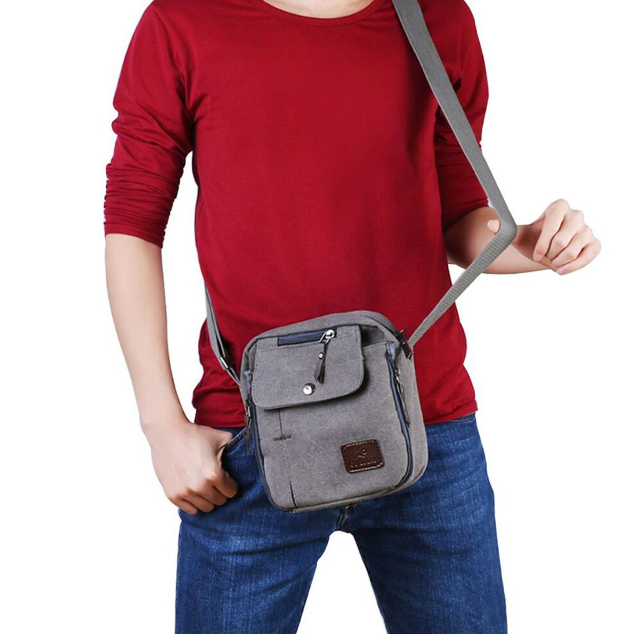 Multifunctional Canvas Bag with Adjustable Shoulder Strap product image