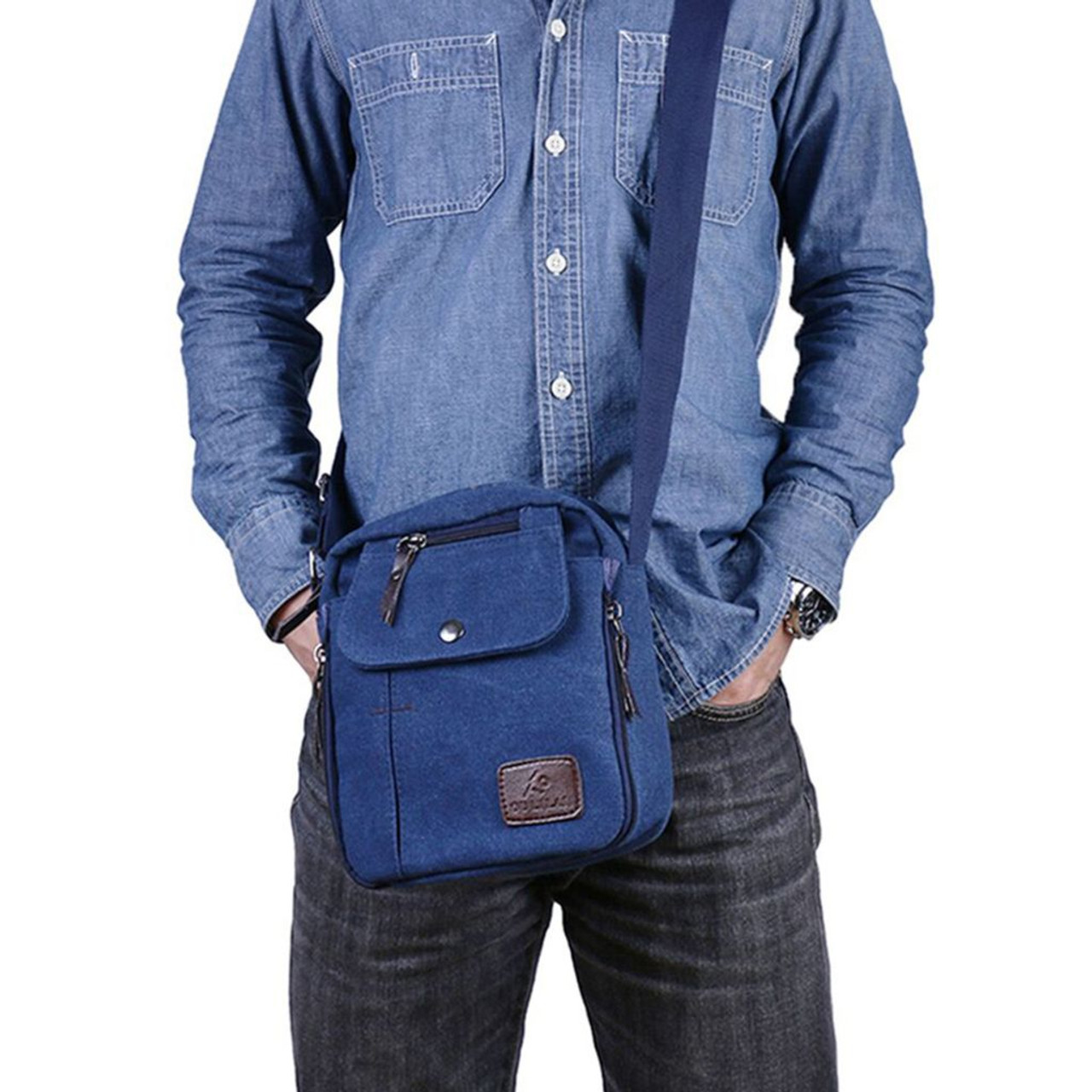 Multifunctional Canvas Bag with Adjustable Shoulder Strap product image