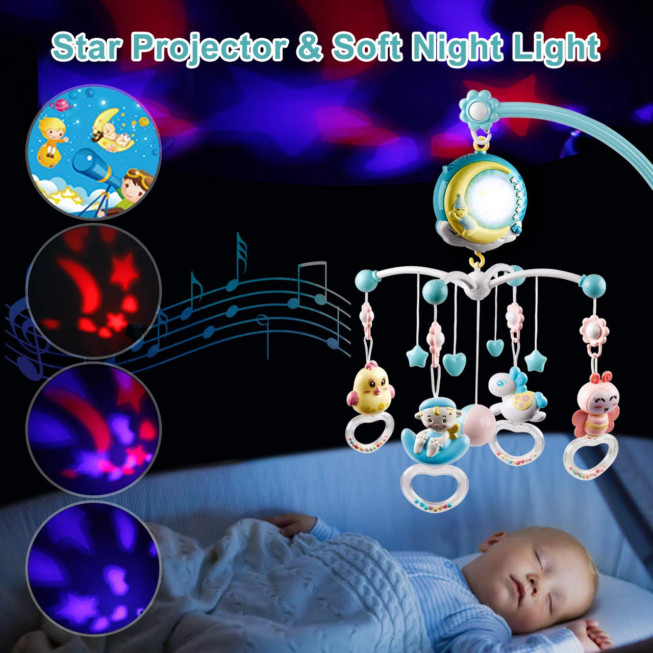BabyLuv® Rotating Mobile Nursery Light product image