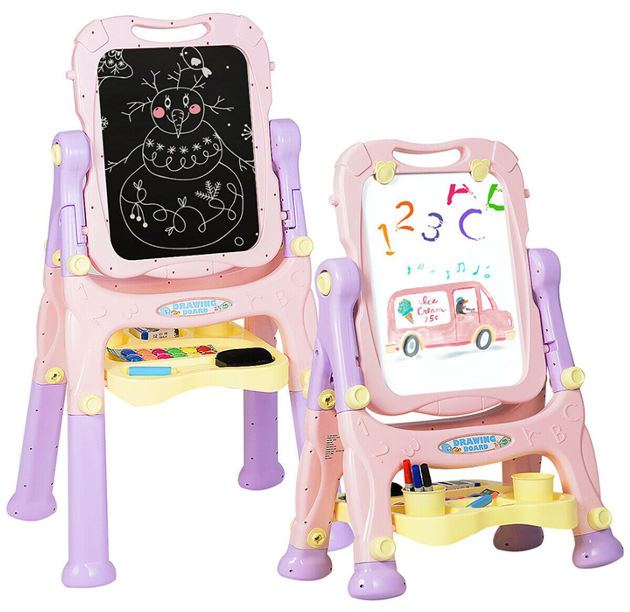 Height Adjustable Kids' Magnetic Double Sided Easel  product image