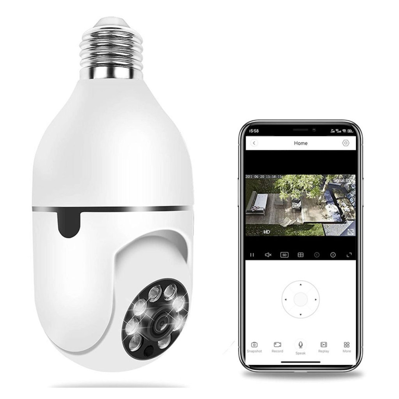 iMounTEK® E27 Wi-Fi Bulb Security Camera product image