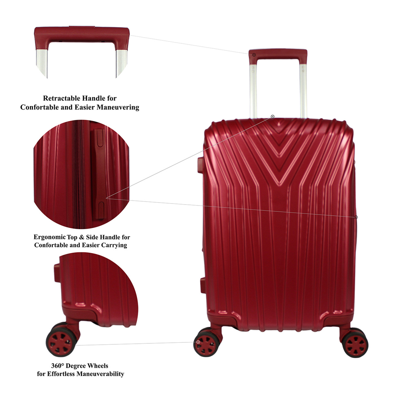 Hardside 3-Piece Spinner Luggage Set by World Traveler™, product image