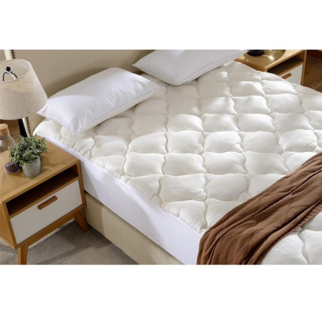 Fitted Bamboo Fabric Mattress Topper by Cheer Collection product image
