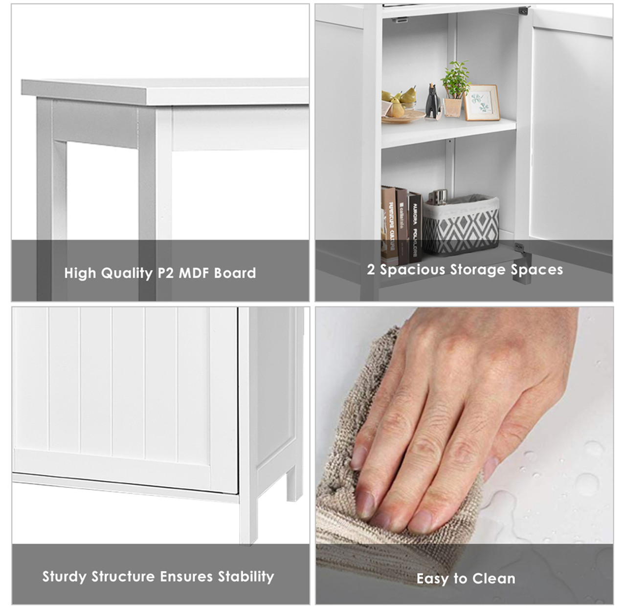 Bathroom Floor Cabinet with Adjustable Shelf product image