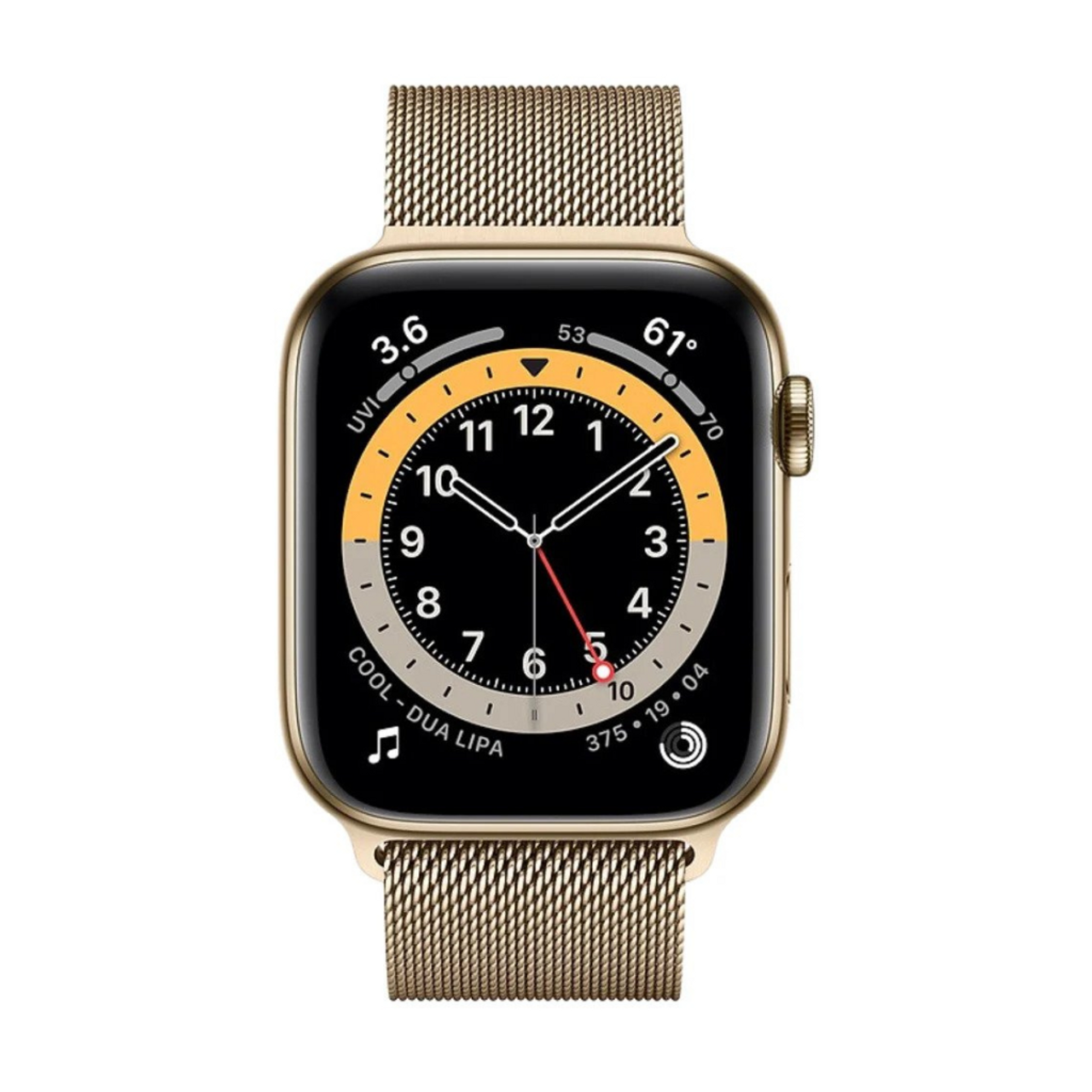 Apple® Watch Series 6, 4G LTE + GPS, 40mm – Gold Stainless Steel Case product image