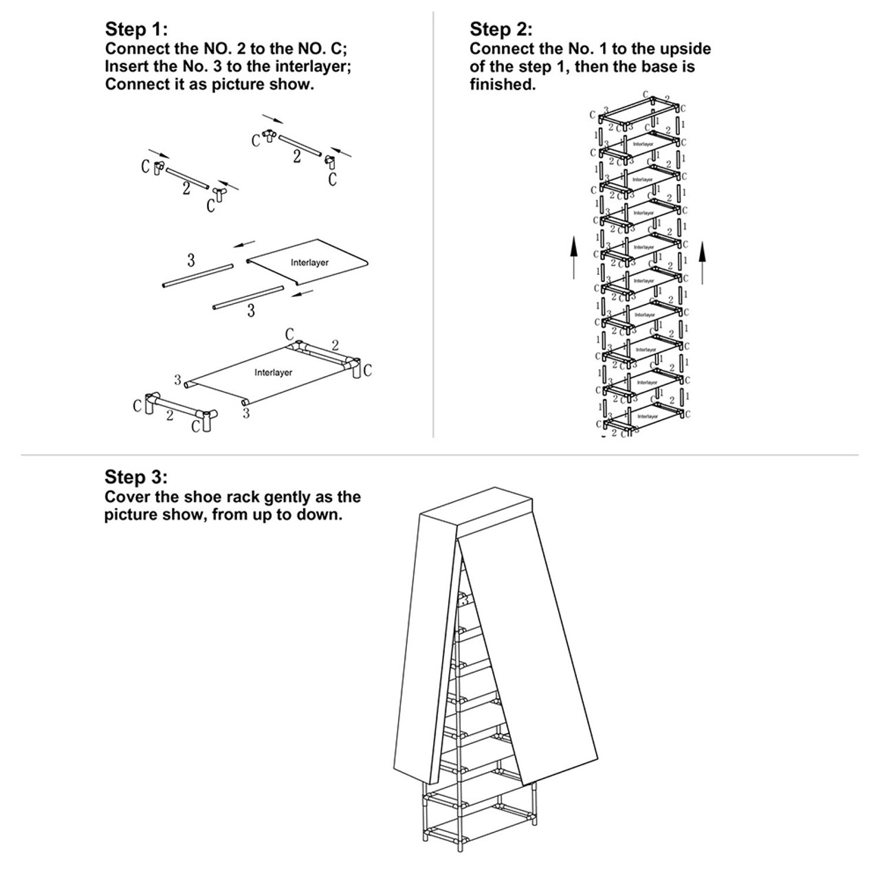 iMounTEK® 10-Tier Shoe Rack Organizer product image