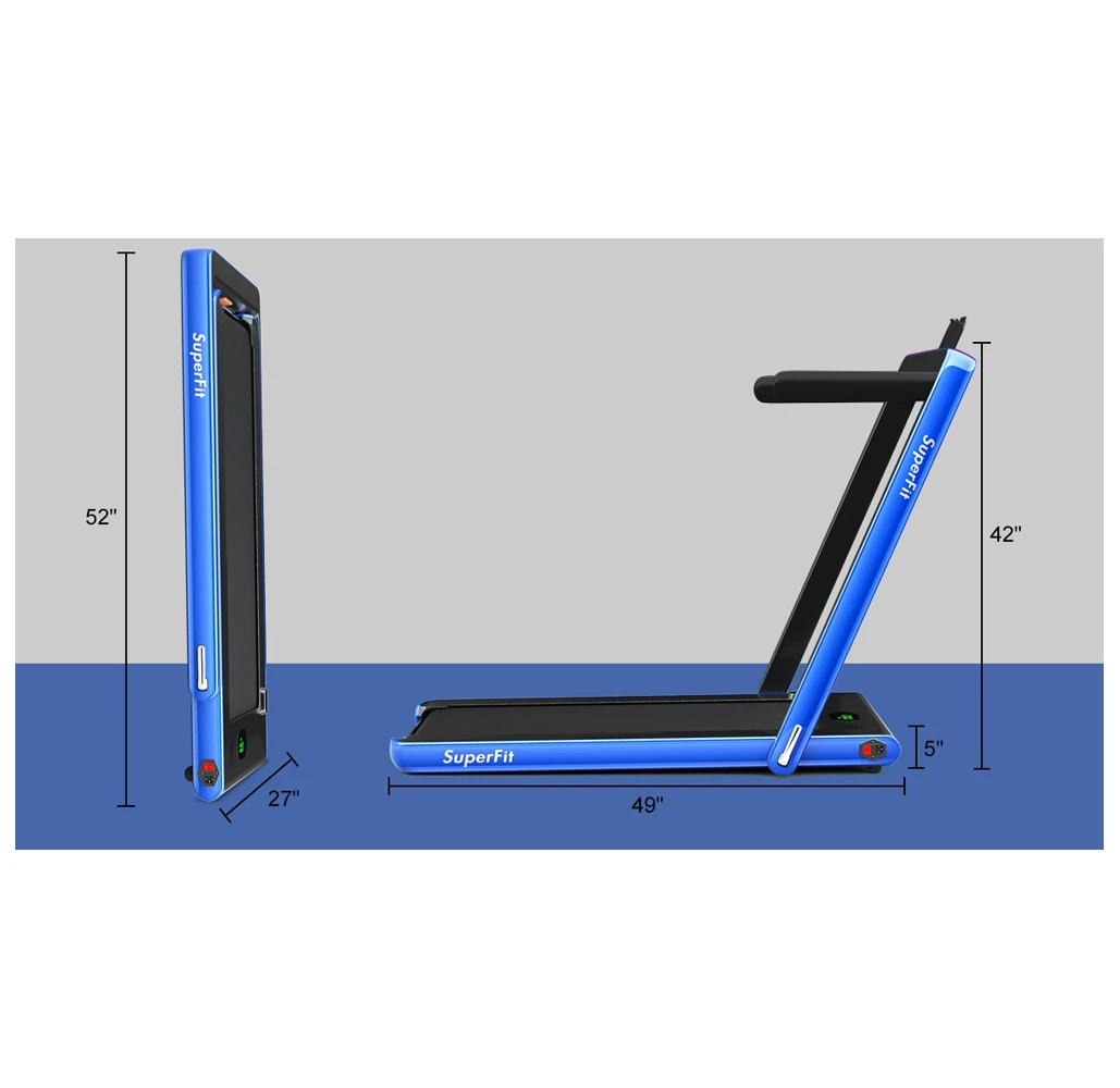 Superfit™ 2.25HP 2-in-1 Folding Treadmill with Bluetooth Speaker product image