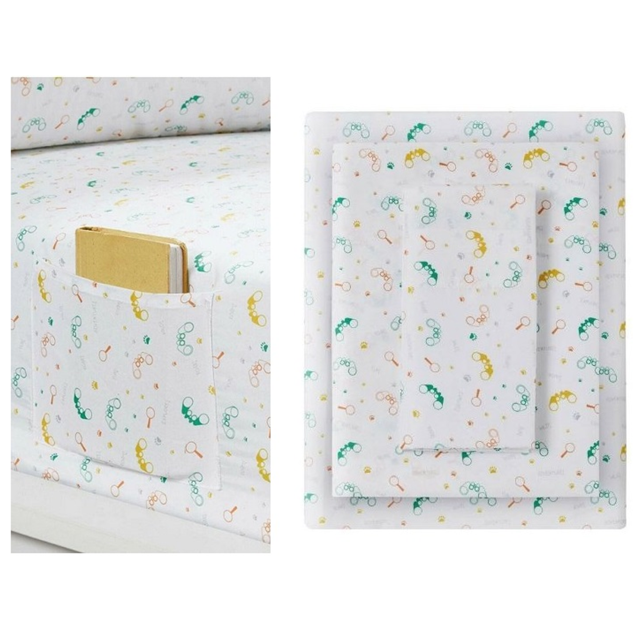 3-Piece Urban Dreams Kids' Safari Twin Sheet Set with Storage Pocket product image