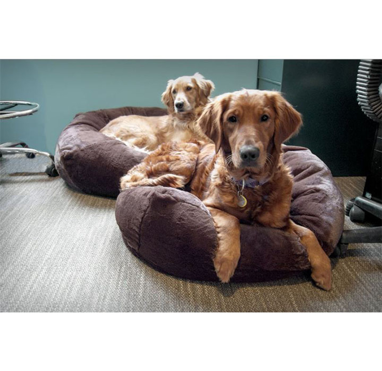 FurHaven™ Insulating Plush Pet Ball Lounger Bed product image