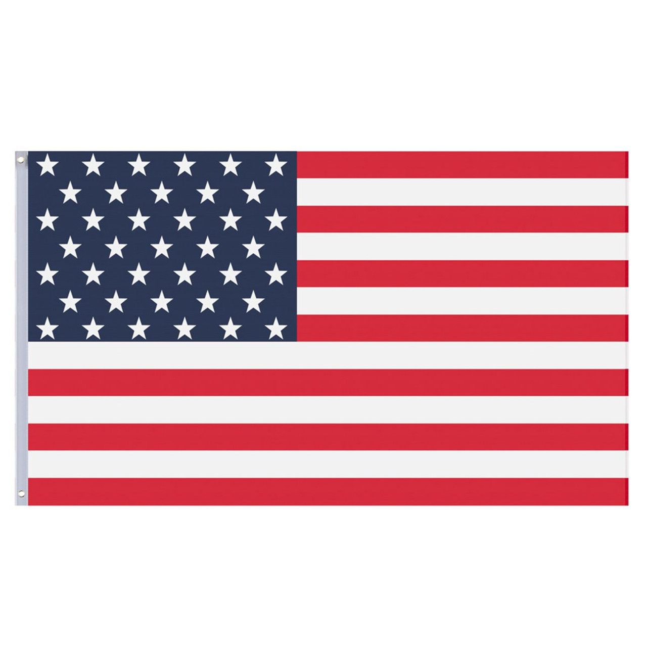 Outdoor 20-Foot Aluminum Sectional Flagpole Halyard Kit with 2 U.S.A. Flags product image