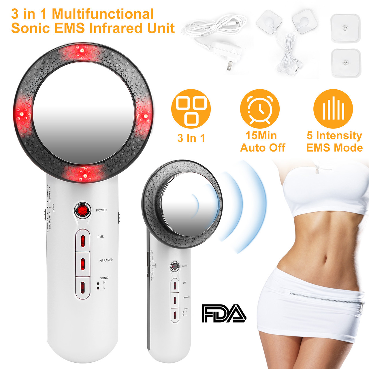 iMounTEK® 3-in-1 Ultrasonic EMS Massager product image