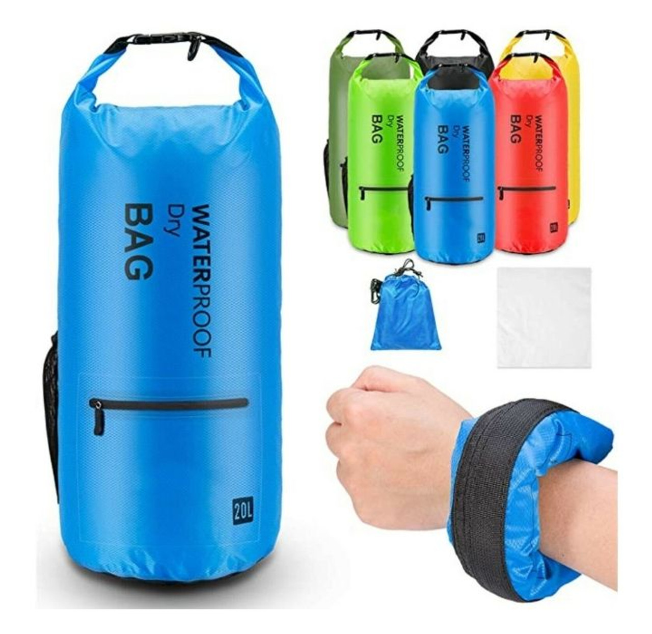Waterproof Floating Dry Bag with 2 Exterior Zip Pockets product image