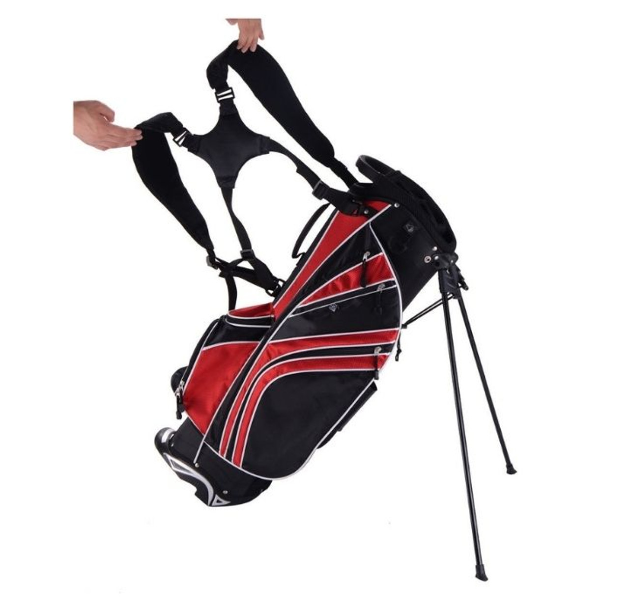 Pocketed 6-Way Divider Standing Golf Bag product image