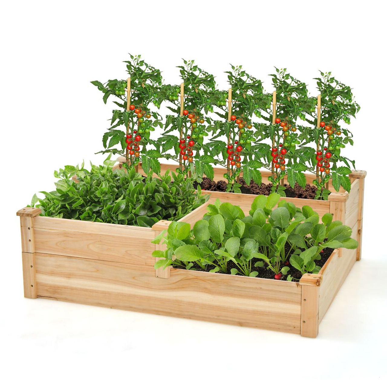 3-Tier Outdoor Raised Garden Bed Vegetable Planter Box product image