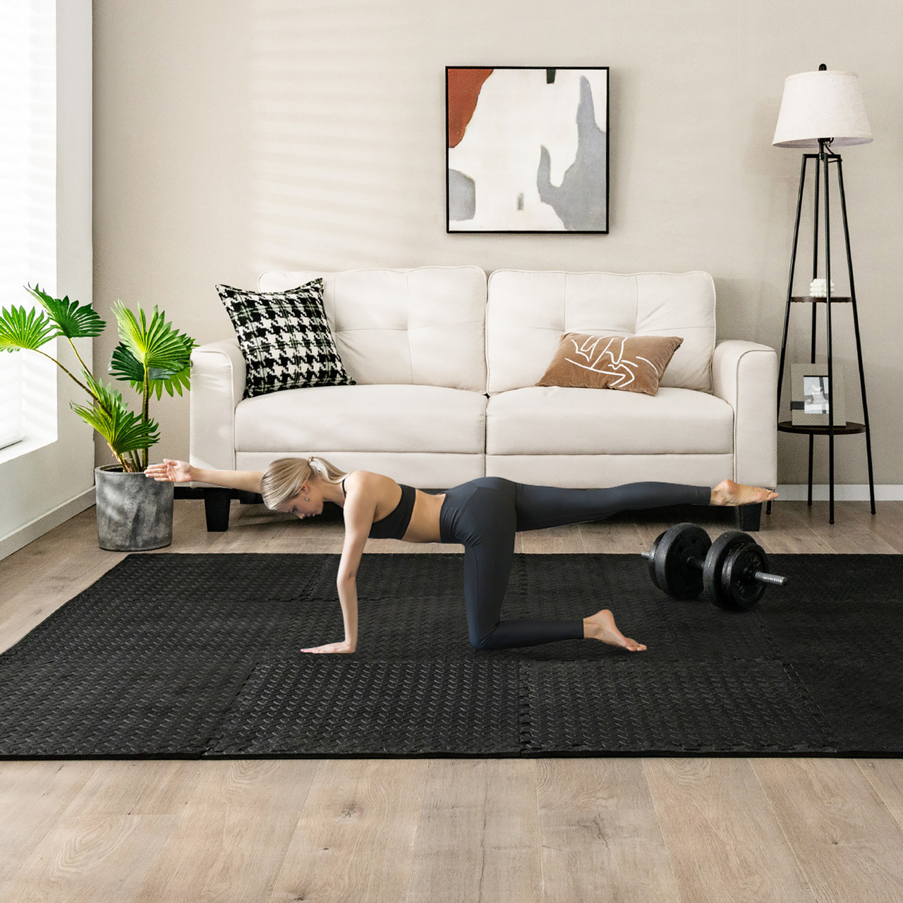 Interlocking 0.5-Inch Floor Exercise Mat Tile (12 to 48-Pack) product image