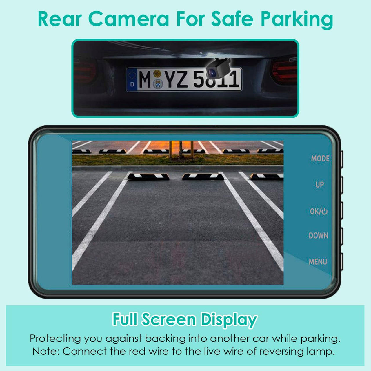 iMounTEK® 720p Dual Dash Cam product image