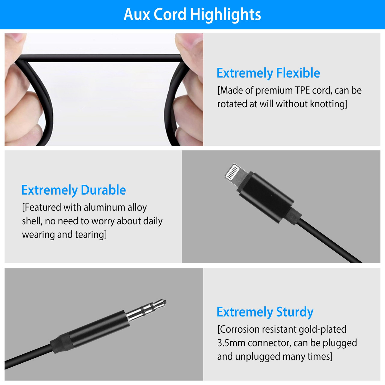 iMountek USB-C Type C Adapter Port to 3.5mm Aux Audio Jack Earphone  Headphone Cable Cord