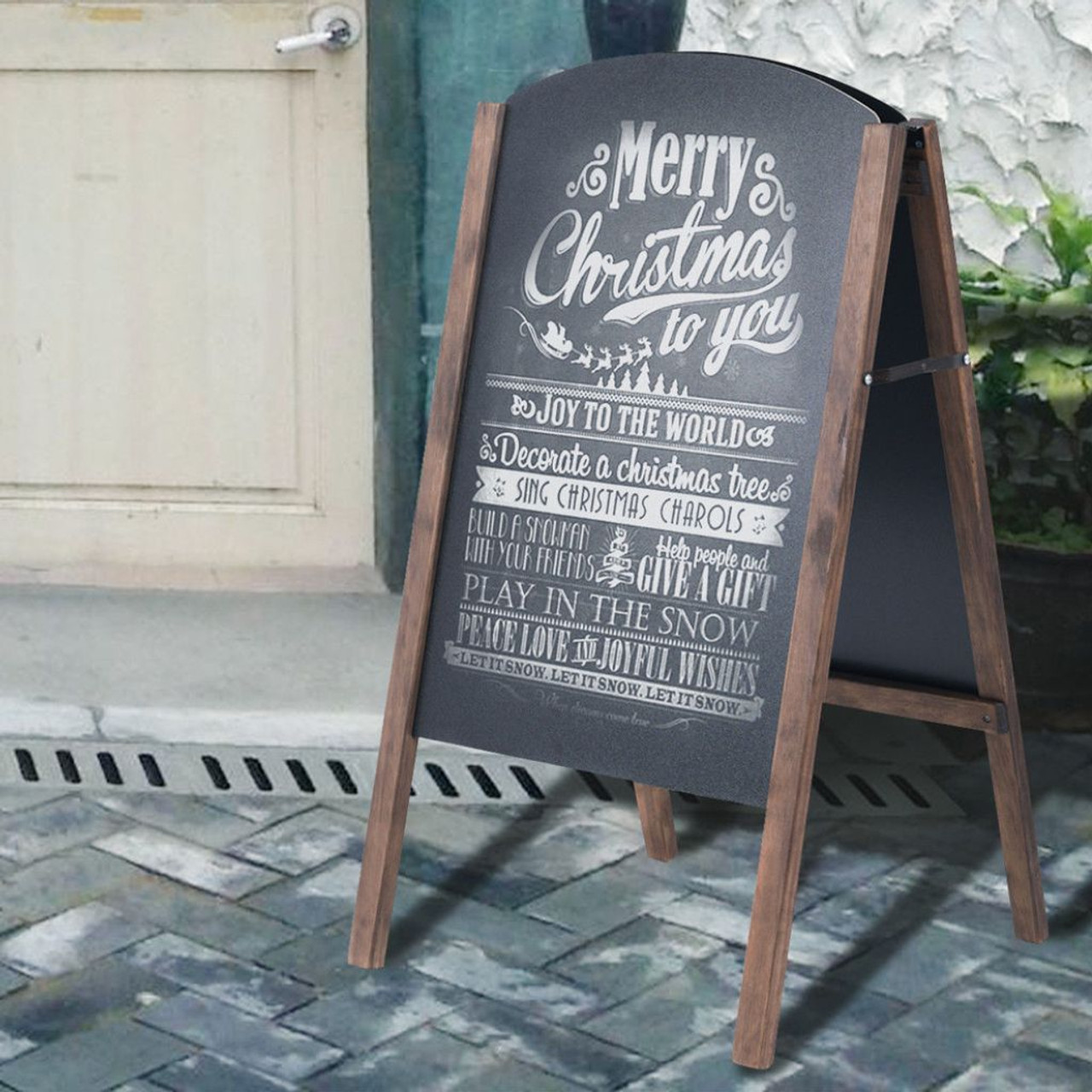 Wooden 31.5'' A-Frame Chalkboard Sign product image