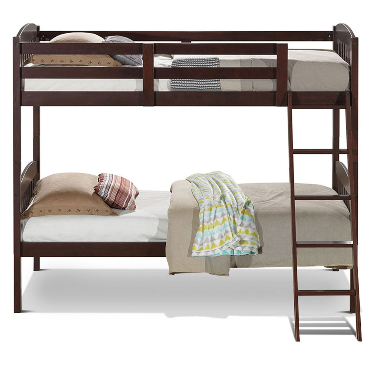 Solid Hardwood Twin Bunk Beds with Ladder product image