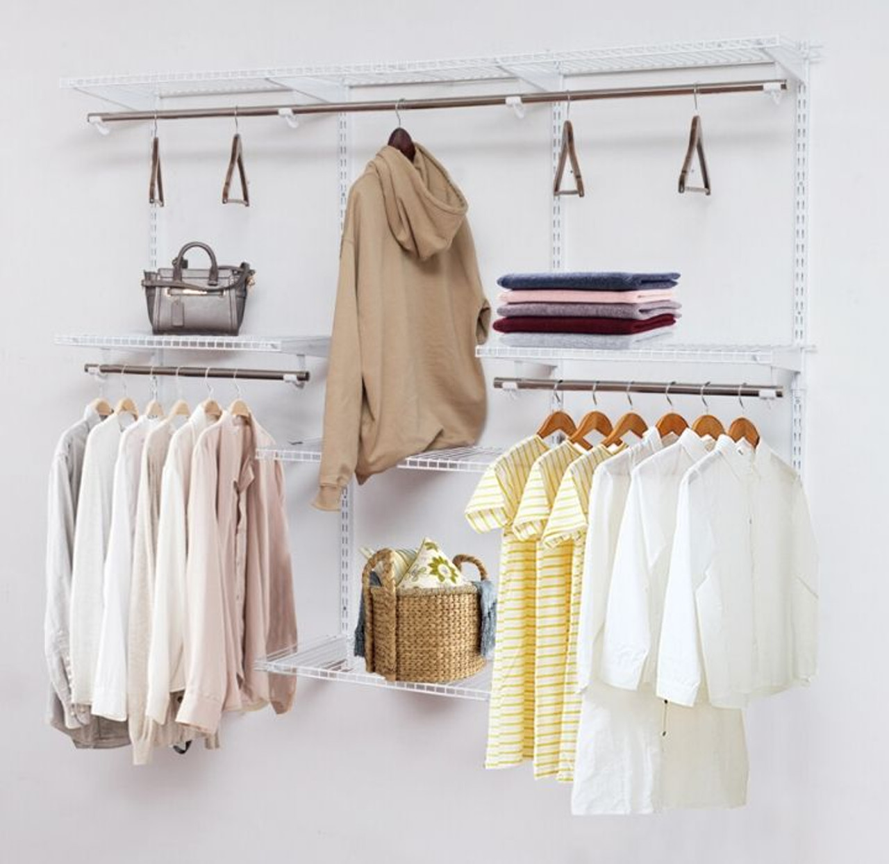 Wall Mounted Adjustable Closet Organizer product image