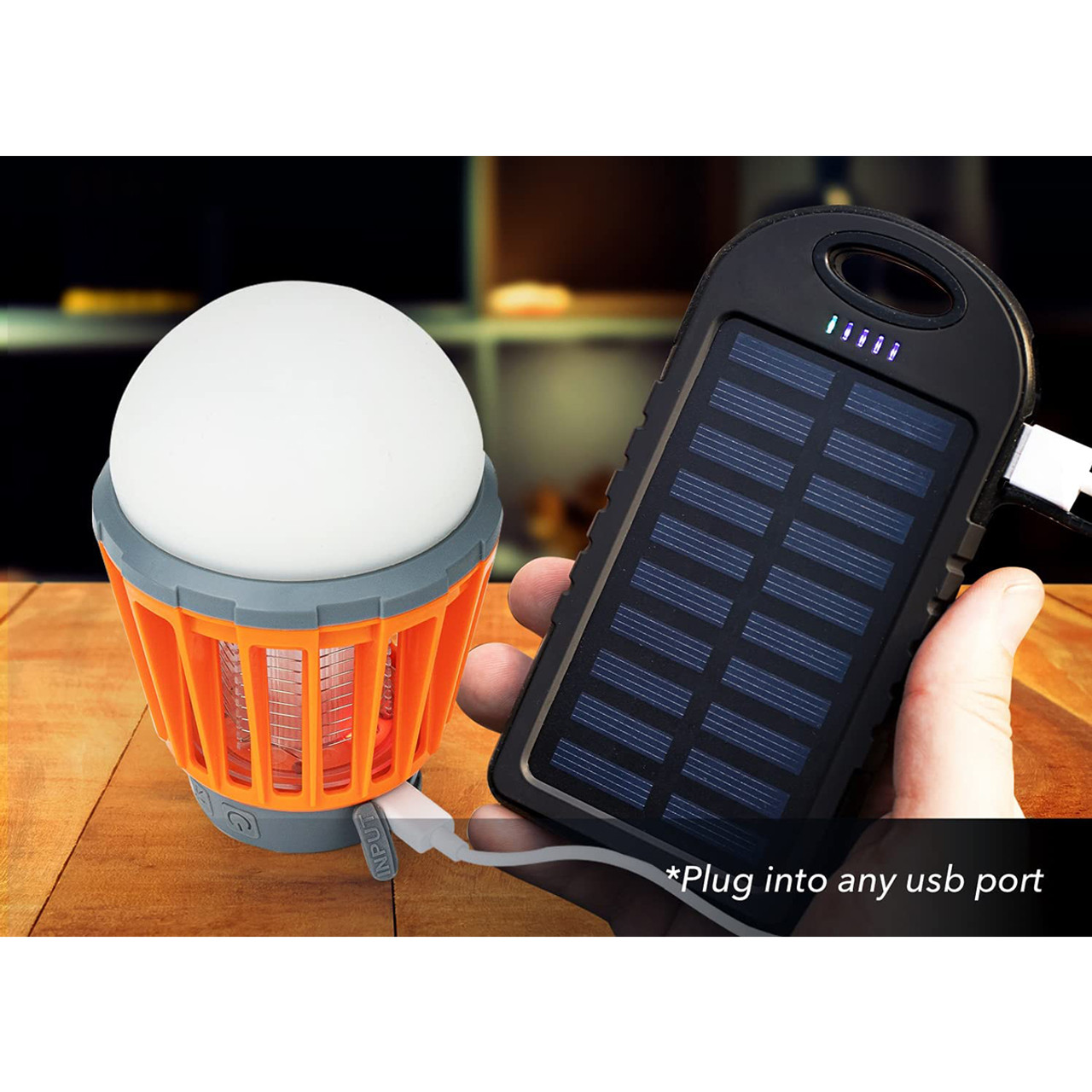 Boundery™ Bug Bulb 2-in-1 Camping Lantern Mosquito Zapper (1- or 3-Pack) product image