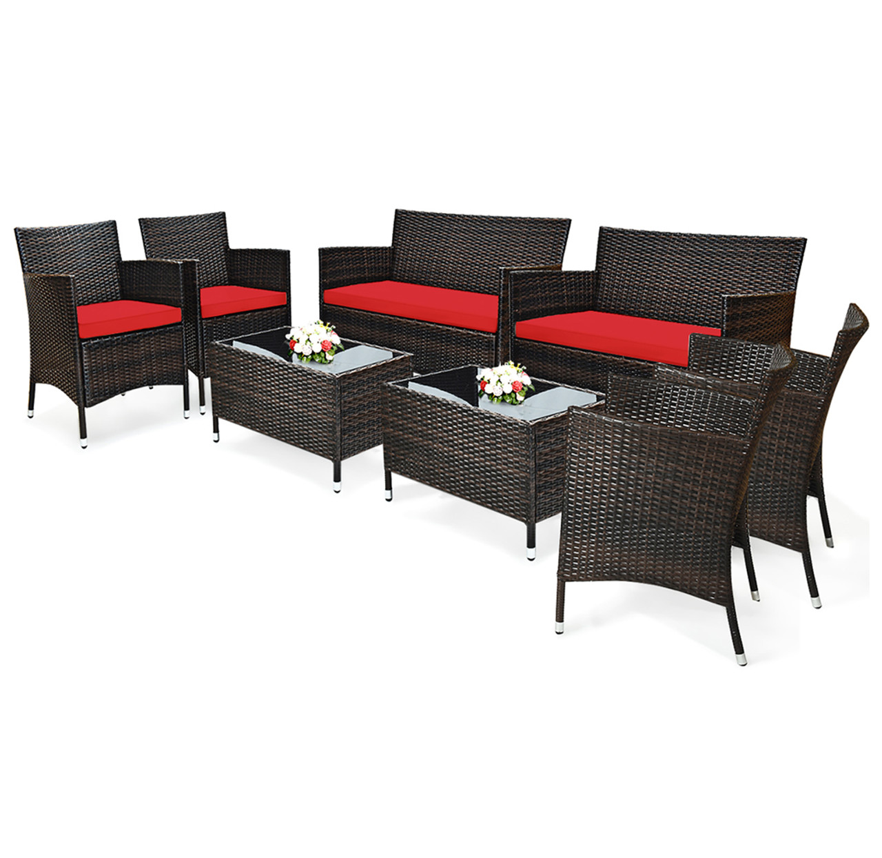 Rattan Outdoor 8-Piece Patio Furniture Set product image