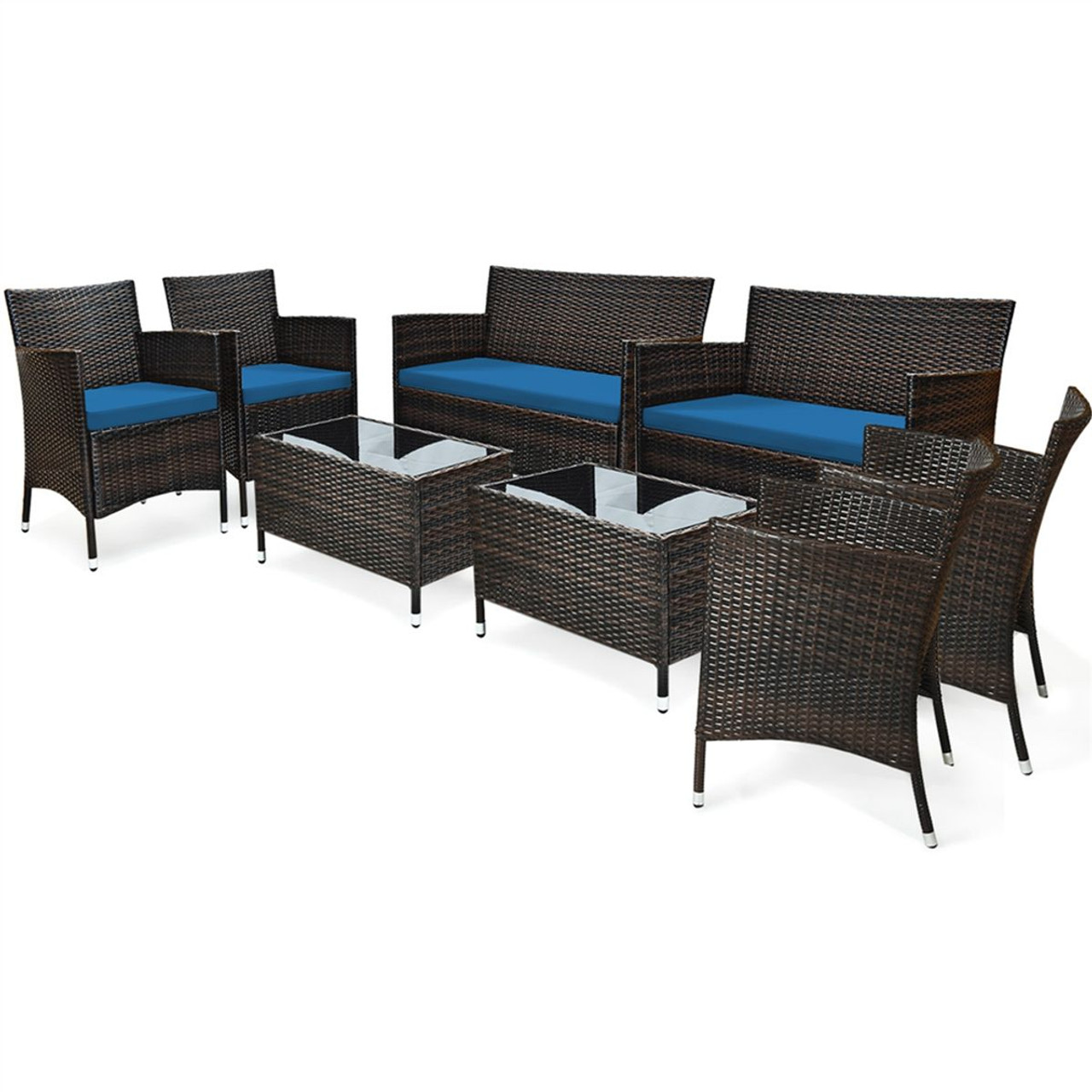 Rattan Outdoor 8-Piece Patio Furniture Set product image