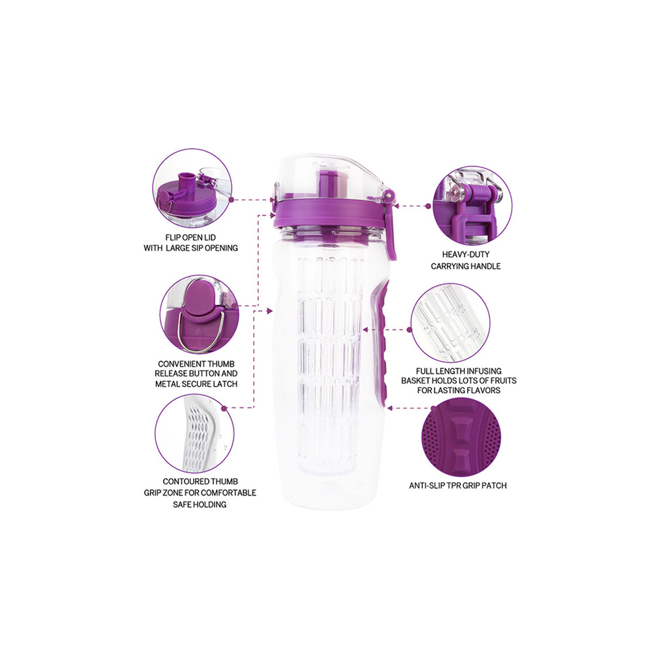 32-Ounce Fruit Infuser Water Bottle product image