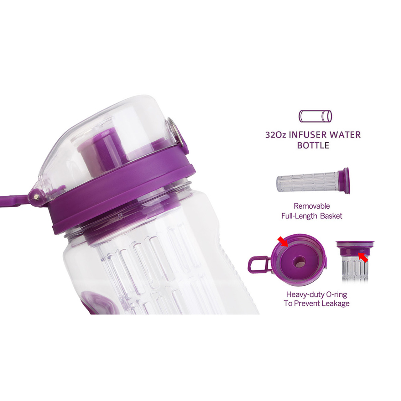 32-Ounce Fruit Infuser Water Bottle product image