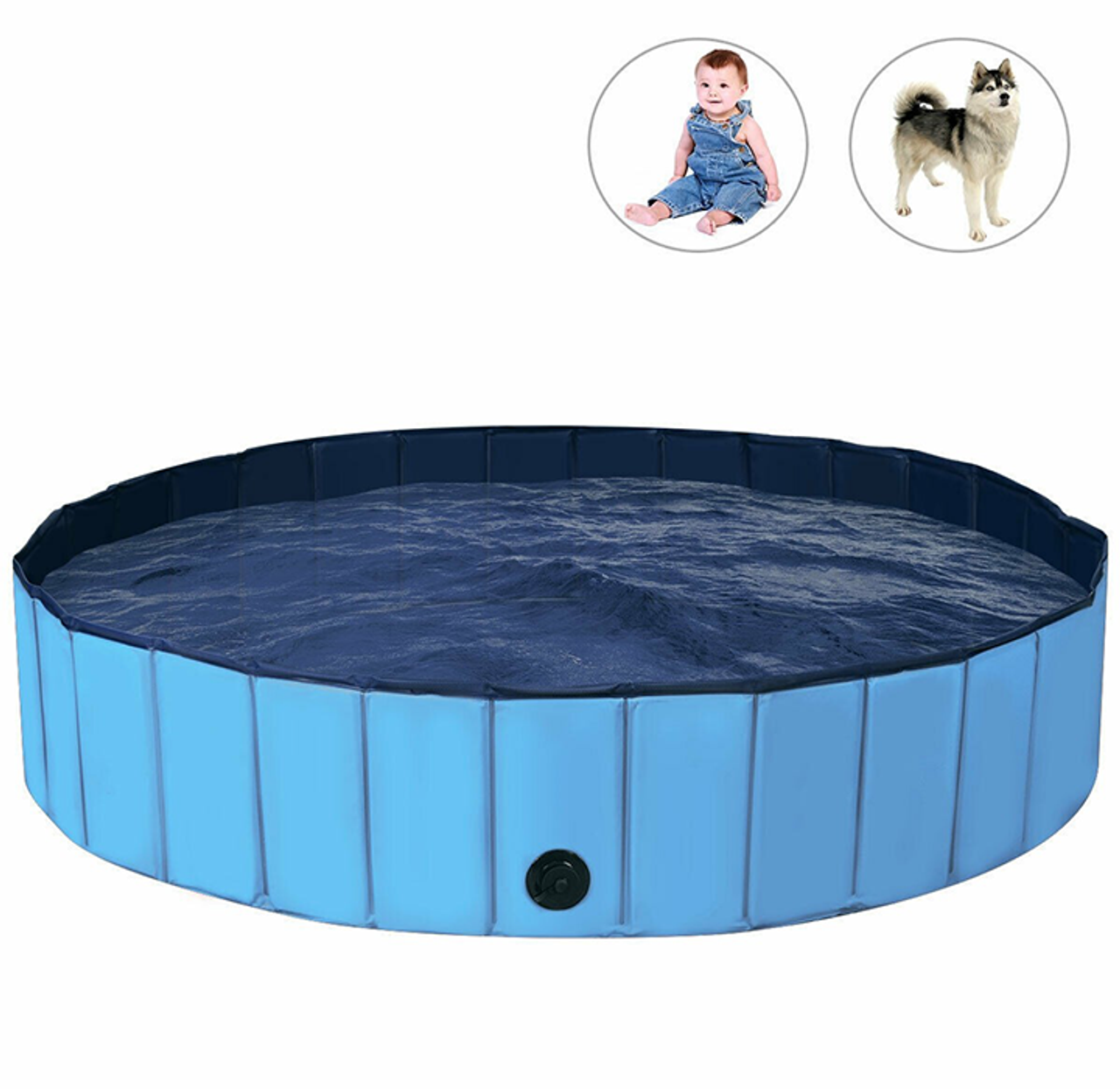 Foldable 55-Inch Leakproof Kiddie Pool product image