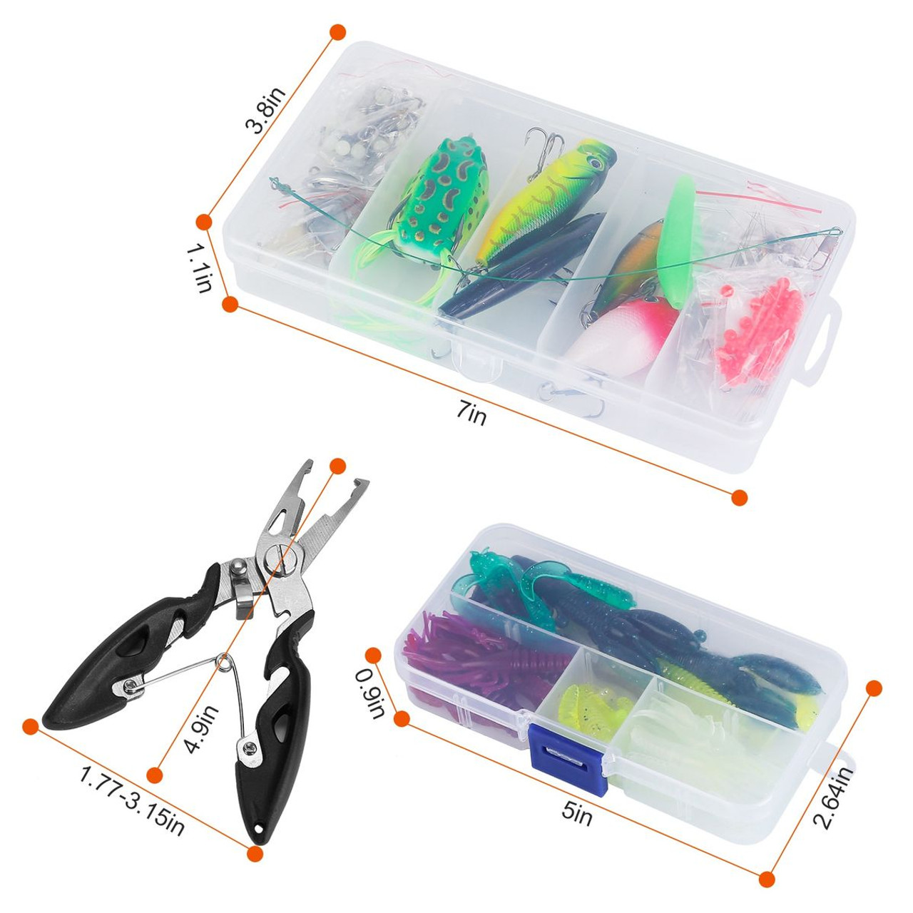 LakeForest® 383-Piece Fishing Lure Kit Tackle Box product image