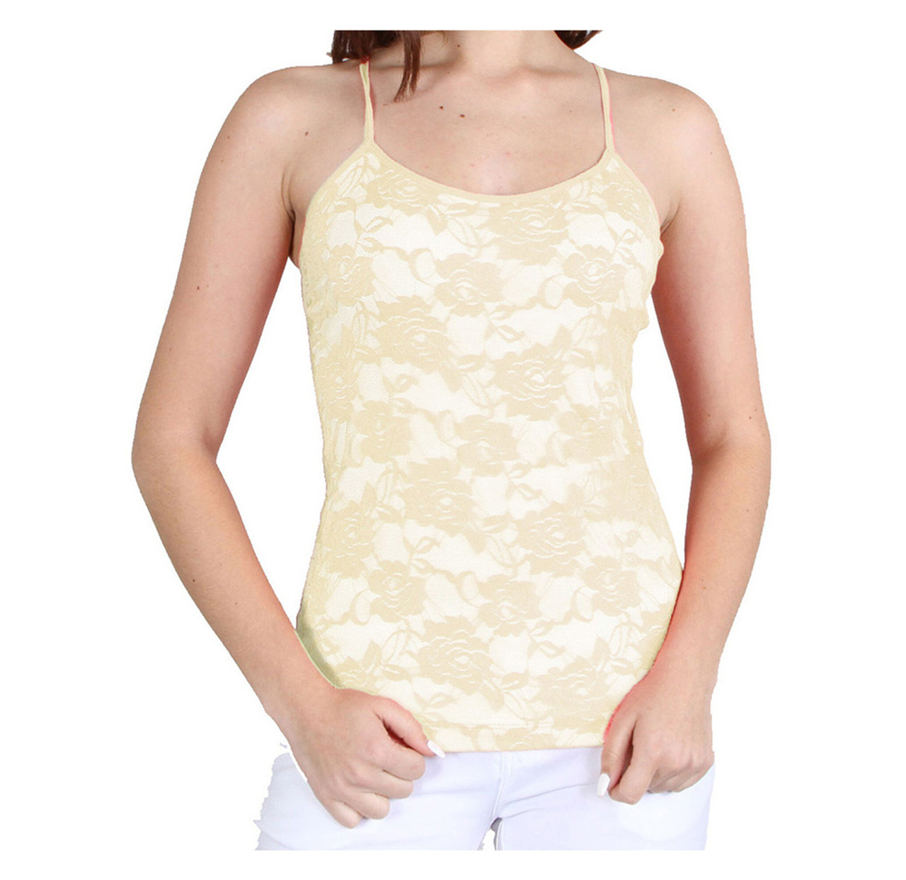 Women's Spandex Nylon Seamless Camisole Lace Top product image