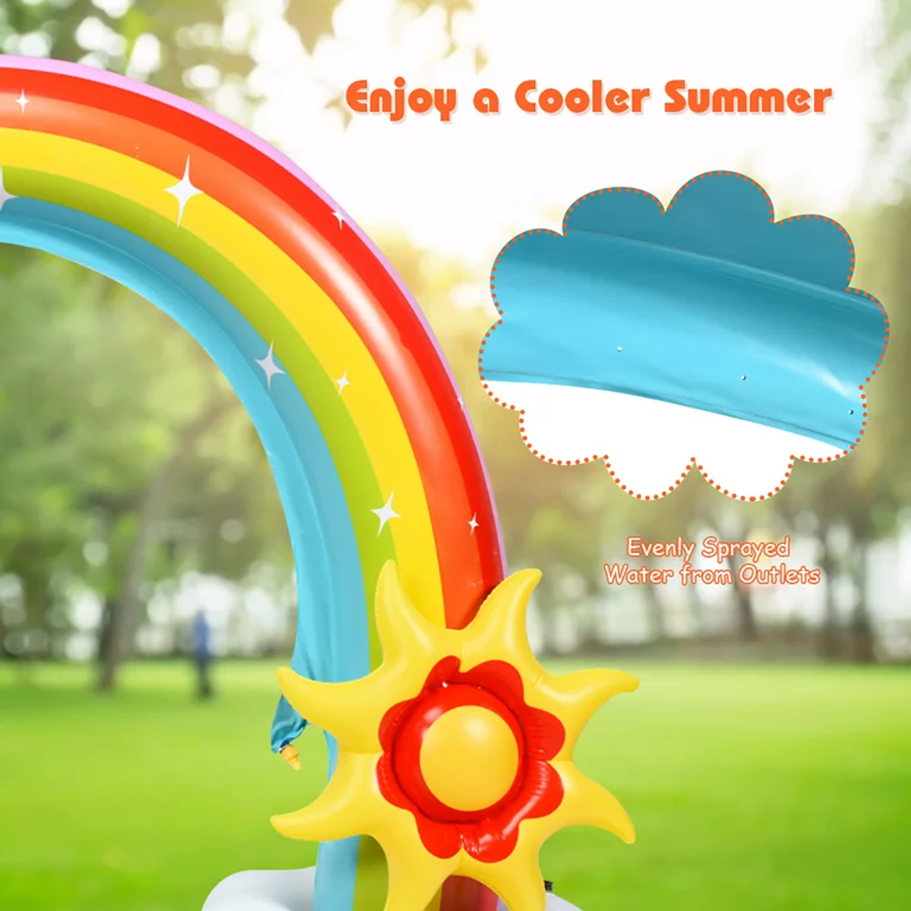 Kids' 7.5-Foot Inflatable Rainbow Arch Sprinkler product image