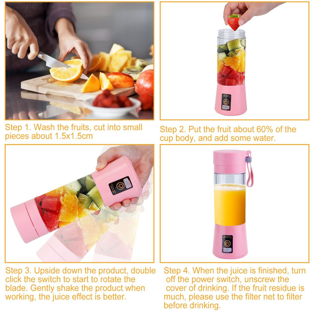 iMounTEK® USB Portable Juicer Blender product image