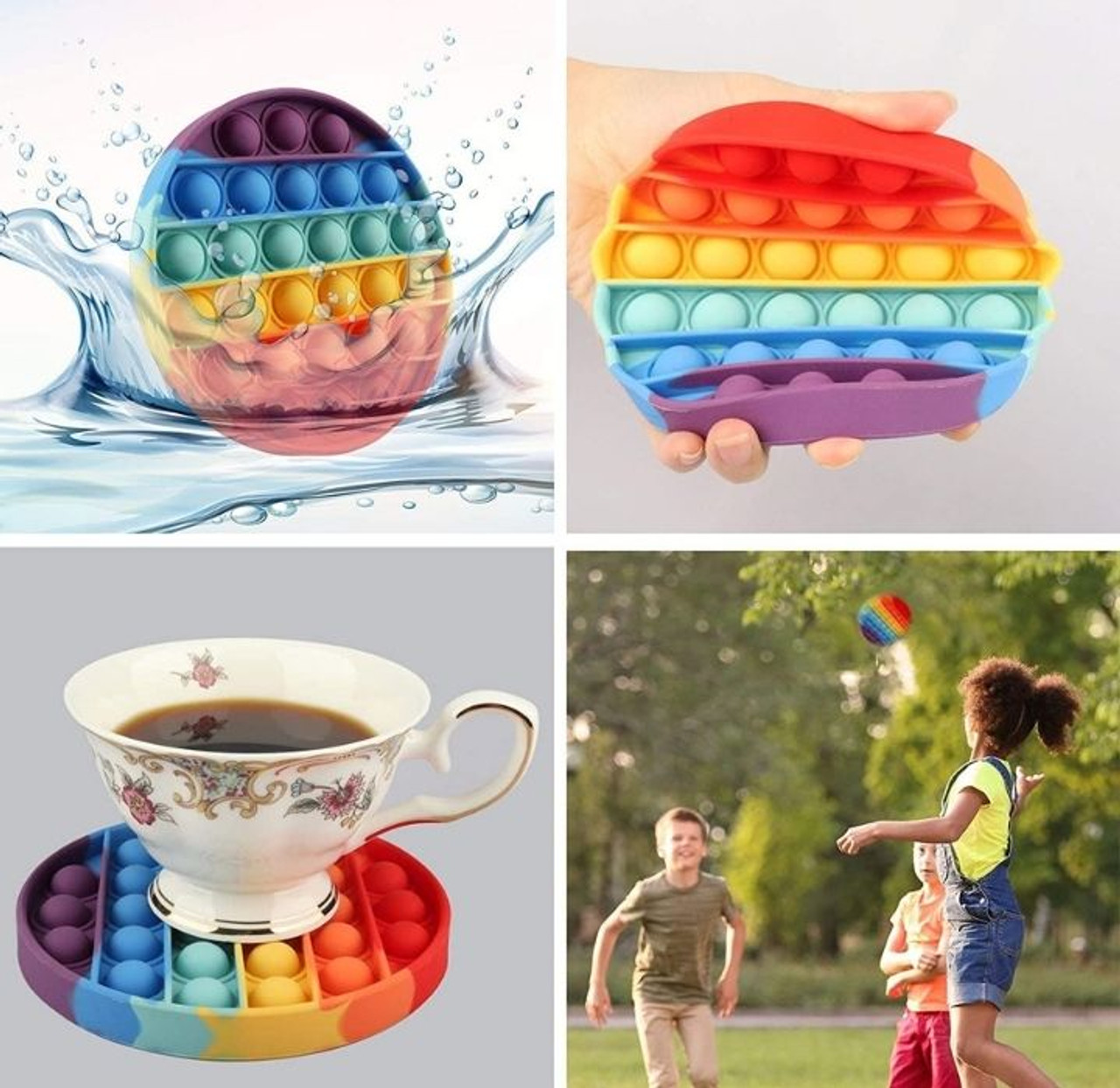 Bubble Popper Anti-Stress Fidget Toy (4-Pack) product image