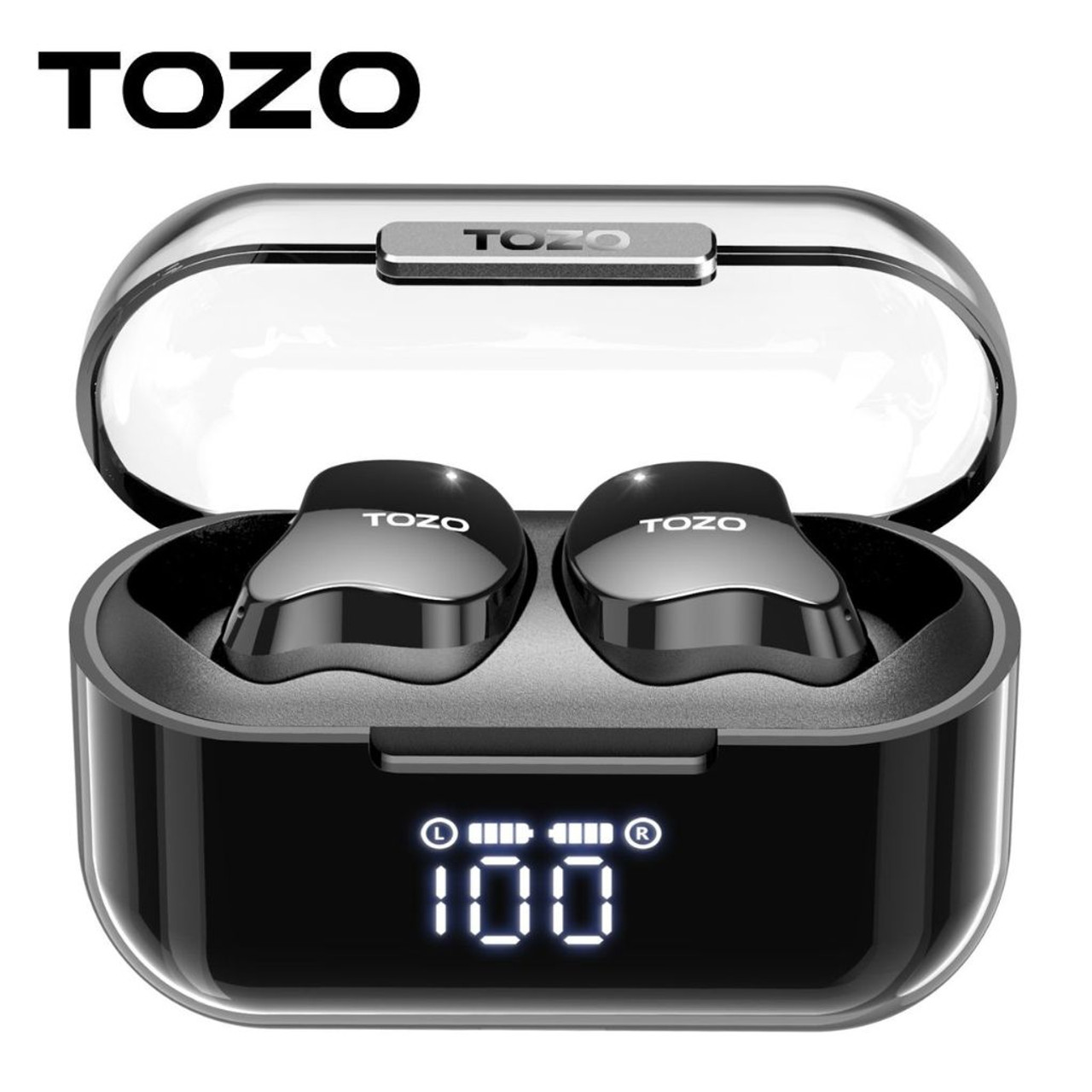 TOZO® T18 Crystal Buds Bluetooth Wireless Earbuds with Charging Case product image