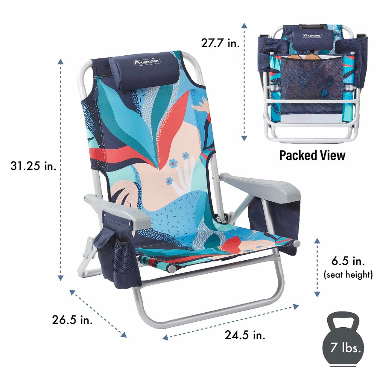 Ultimate Backpack Adjustable Beach Chair by Lightspeed® (2-Pack) product image