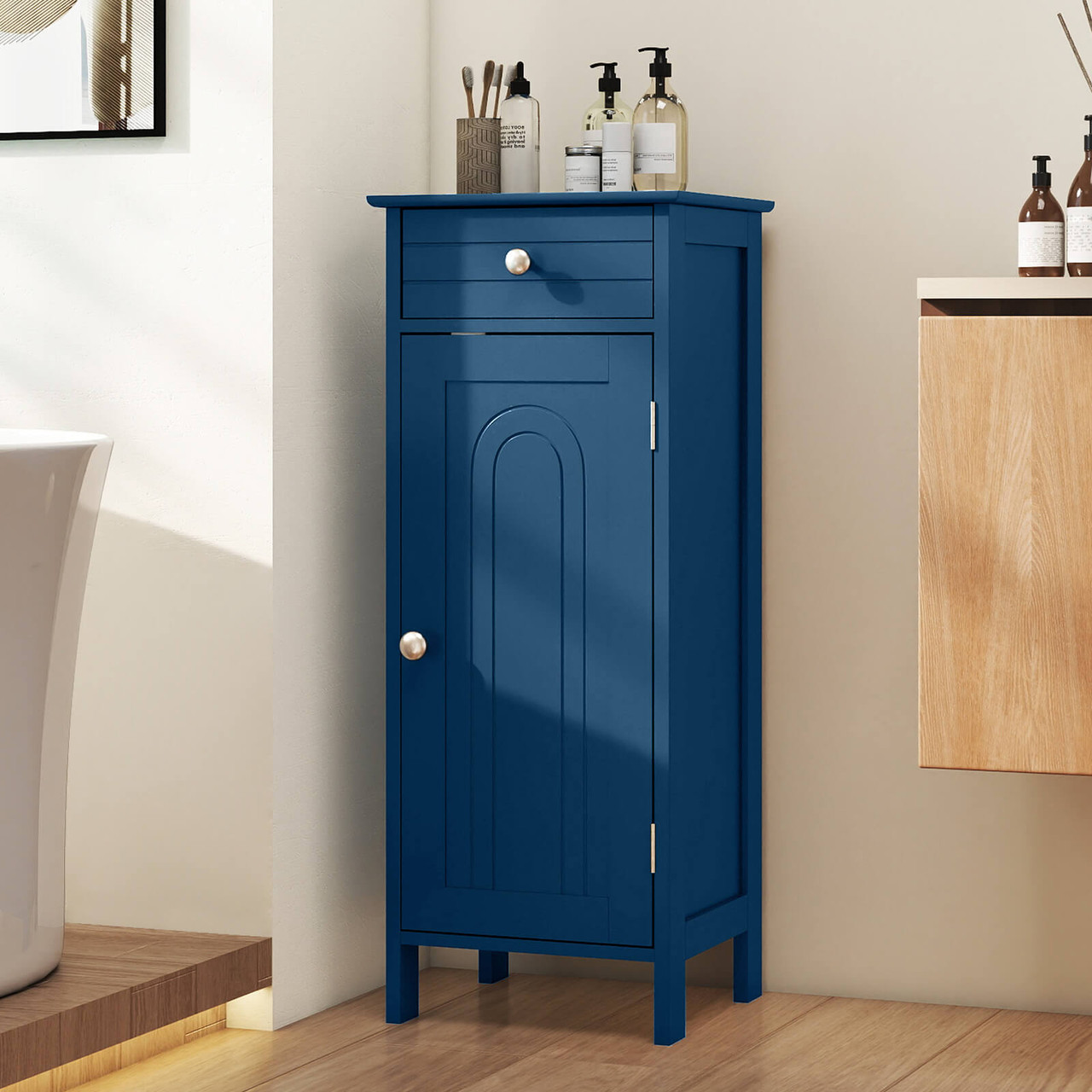 Free-Standing Bathroom Floor Cabinet with Drawer product image