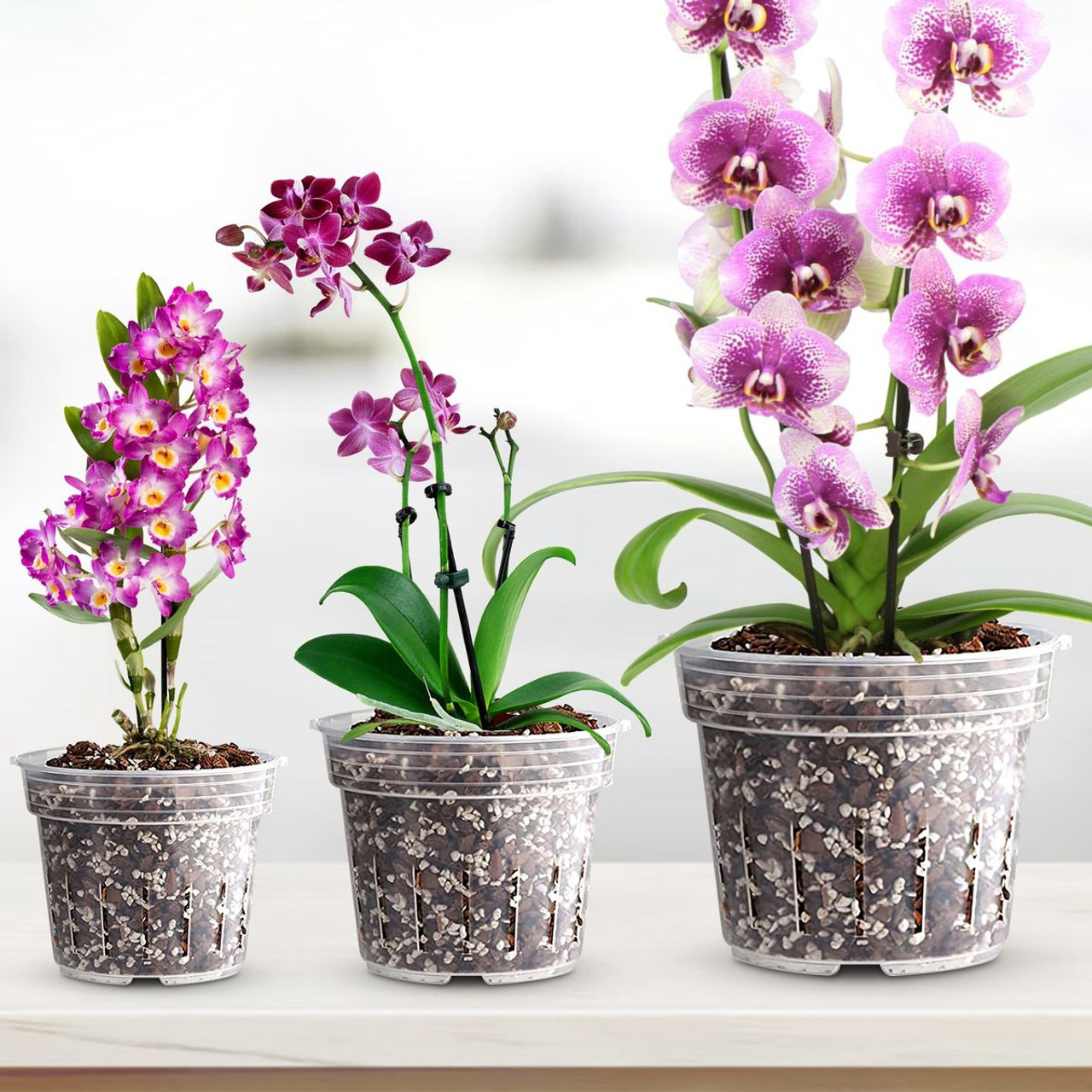 iMounTEK® 9-Piece Breathable Orchid Pots product image