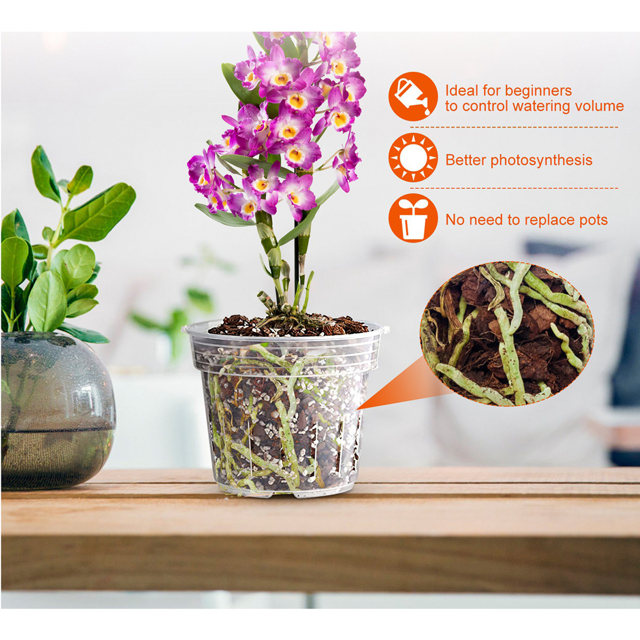 iMounTEK® 9-Piece Breathable Orchid Pots product image