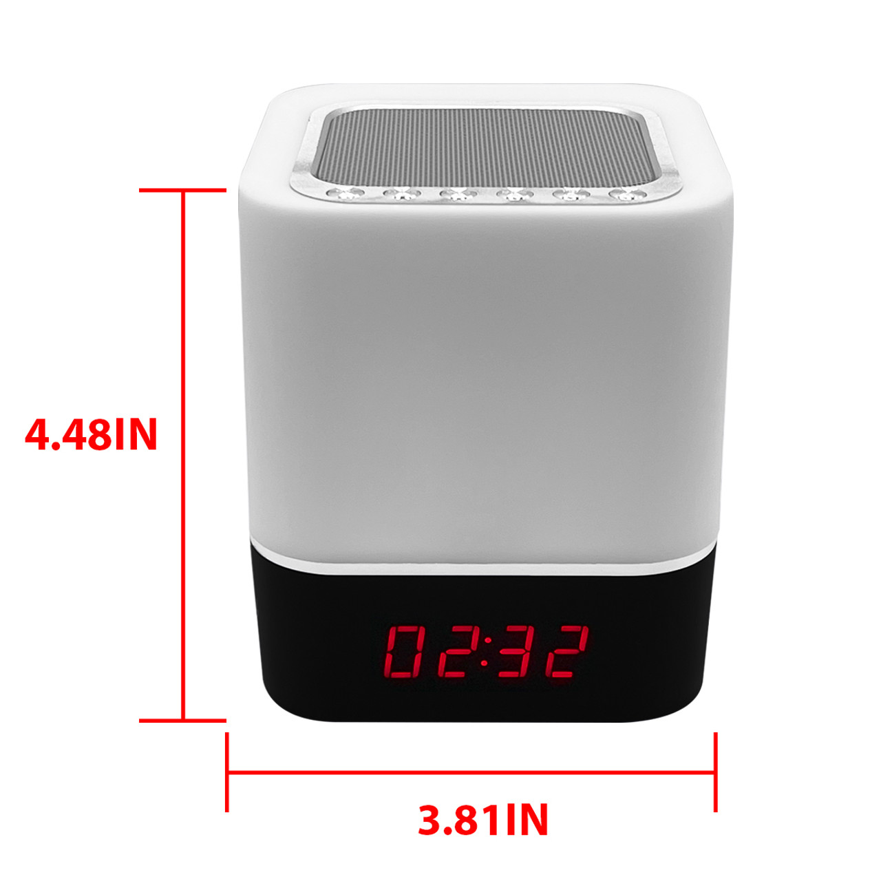 Color-Changing Wireless Speaker with Alarm Clock product image